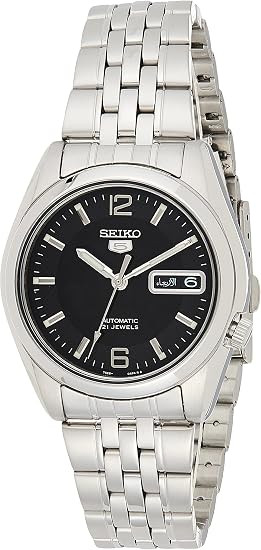 Seiko Series 5 Automatic Black Dial Mens Watch SNK393 SNK393K1