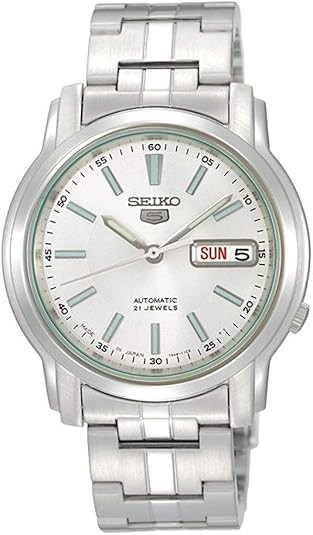 Seiko Series 5 Automatic White Dial Mens Watch SNKL75 SNKL75K1