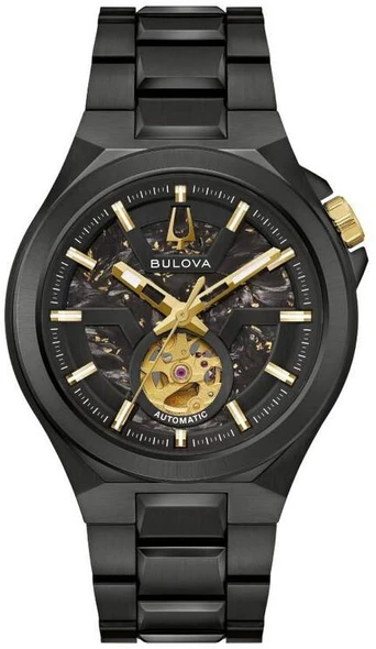 Bulova Maquina Black-Ion Automatic Mens Watch 98A340