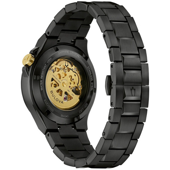 Bulova Maquina Black-Ion Automatic Mens Watch 98A340