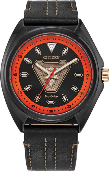 Citizen Tony Stark 63 Eco-Drive Black Dial Mens Watch AW2075-05W