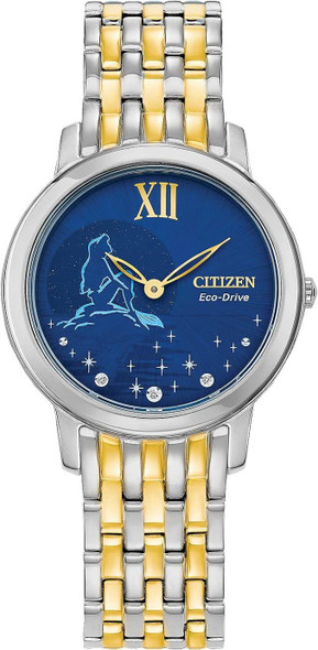 Citizen Ariel Diamond Disney Princess Blue Dial Ladies Watch EX1499-50W