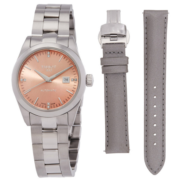 Tissot T-My Lady Automatic Diamond Pink Dial Watch T1320071133600