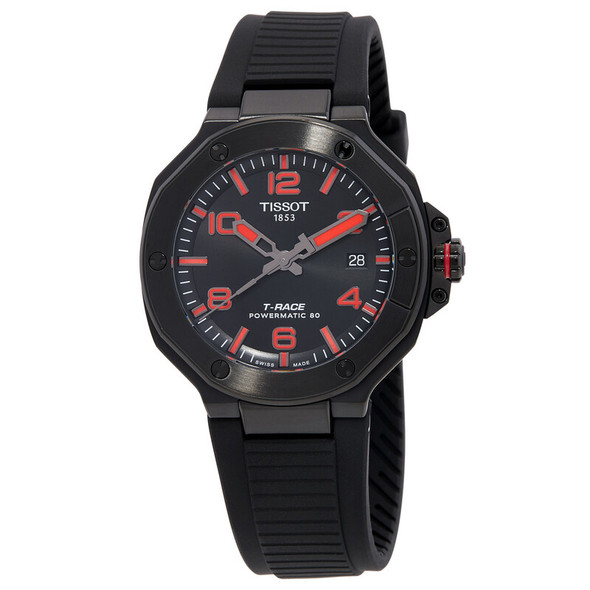 Tissot T-Race Powermatic 80 Automatic Black Dial Mens Watch T1418073705700