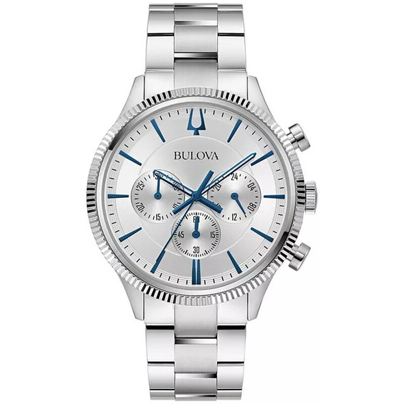 Bulova Classic Chronograph Stainless Steel Mens Watch 96A321