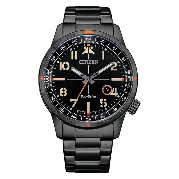 Citizen Eco-Drive Weekender Black Dial Mens Watch BM7555-59E