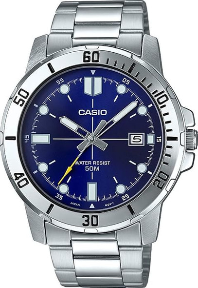 Casio Enticer Sporty Stainless Steel Mens Watch MTP-VD01D-2E