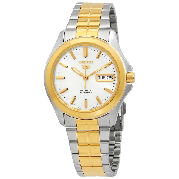 Seiko Series 5 Automatic White Dial Mens Watch SNKK94K1