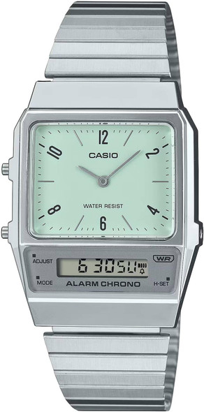 Casio Vintage Retro-Modern Ana-Digi Stainless Steel Unisex Watch AQ-800E-3A