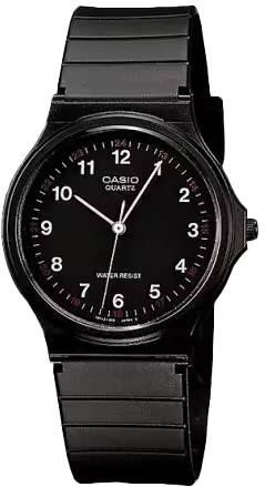 Casio Classic Black Resin Quartz Mens Watch MQ-24-1B