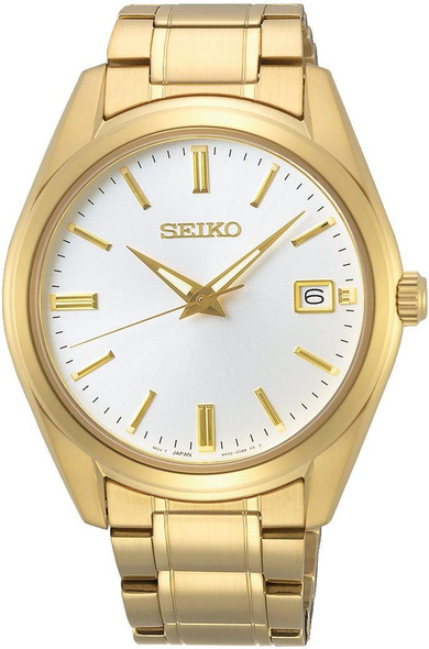 Seiko Essentials Quartz Stainless Steel Mens Watch SUR314P1