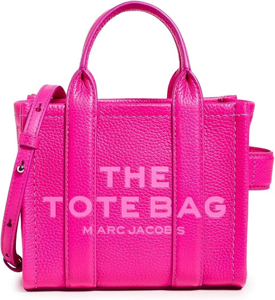 Marc Jacobs The Leather Crossbody Tote Bag - Hot Pink H053L01RE22-665