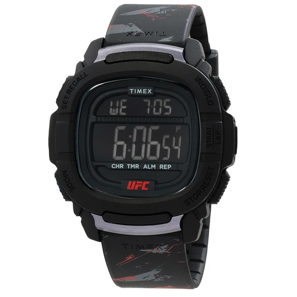 Timex UFC Command Quartz Digital Black Dial Mens Watch TW2V85200