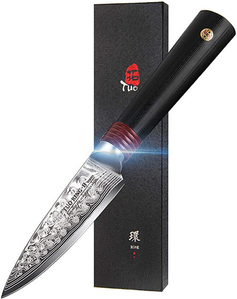 TUO Chefs Knives 8 inch - Damascus Kitchen Chef Knife - Full Tang - G10 Handle TC0301H