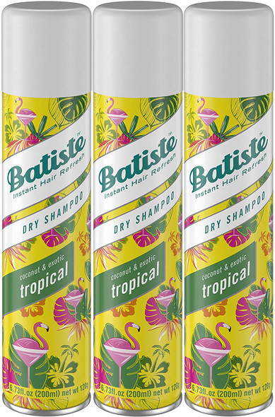 Batiste Dry Shampoo Tropical Fragrance 6.73 Fl Oz Pack of 3 BATISTE-TROPICAL-3PK