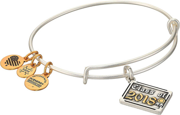 Alex And Ani Class Of 2018 Silver Charm Bangle - A18EB03TTRS