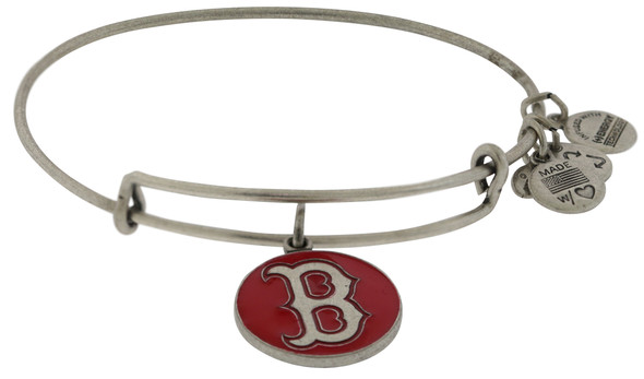 Alex and Ani Red Boston Red Sox Cap Logo Charm Bangle Rafaelian Bracelet - AS12BRS03RS