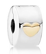 Pandora Classic Heart Fixed Clip Charm - 792080