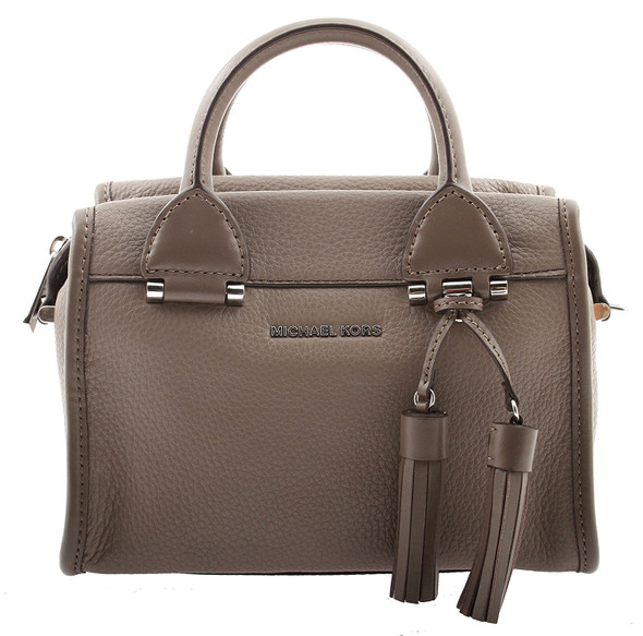 Michael Kors Selma Medium Diamond Grommet Leather Satchel