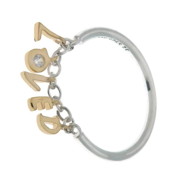 PANDORA Loved Script Ring 18k Gold Plated PANDORA Shine2