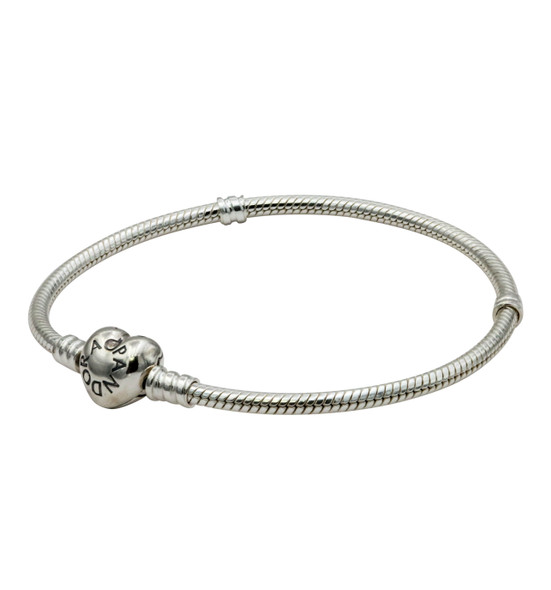 Pandora Moments Silver Bracelet with Heart Clasp 18CM - 590719-18