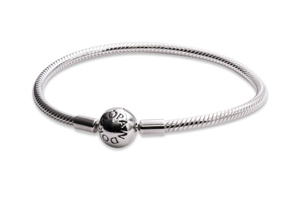 Pandora Smooth Silver Clasp Bracelet - 590728-16 - Jacob Time Inc