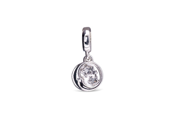 PANDORA Sleeping Moon and Stars Dangle Charm 799242C01 PANDORA Sleeping Moon and Stars Dangle Charm 799242C01
