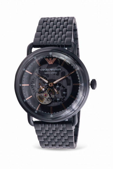 エンポリオアルマーニ  AR1412 Emporio Armani Black Stainless Steel Mens Watch AR11412
