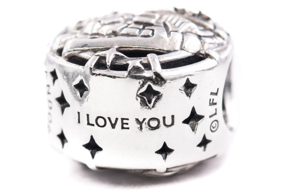 Pandora Star Wars Han Solo & Leia Kiss Charm 799506C00