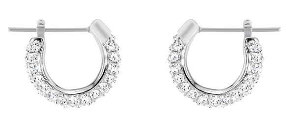 Swarovski Stone Pierced Hoop Earrings - 5446008 - Jacob Time Inc