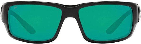 Costa Del Mar Mens Fantail 580G Polarized Rectangular Sunglasses - Blackout/Copper Green Mirrored - 59 mm 06S9006-90063059