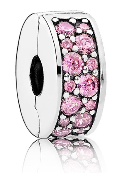 Pandora Pink Shining Elegance Spacer Clip Charm - 791817PCZ