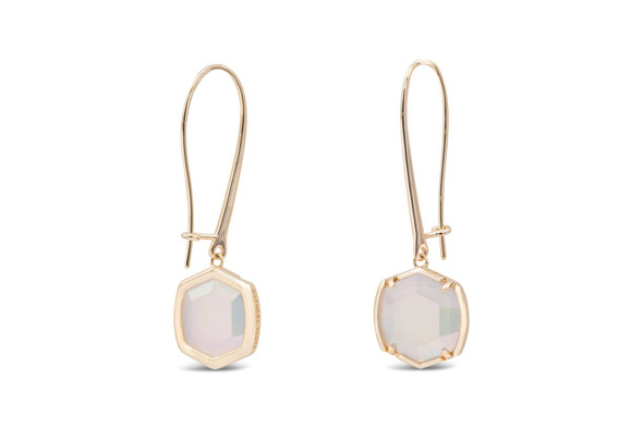 Kendra Scott Davis Gold Drop Earrings In Iridescent Opalite 9608800048