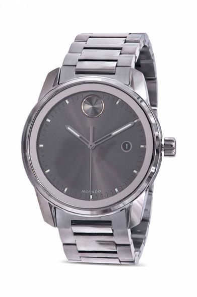 Movado Bold Verso Gunmetal Ion-Plated Mens Watch 3600736