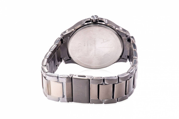 Armani Exchange Gunmetal Watch and Bracelet Gift Set AX7127