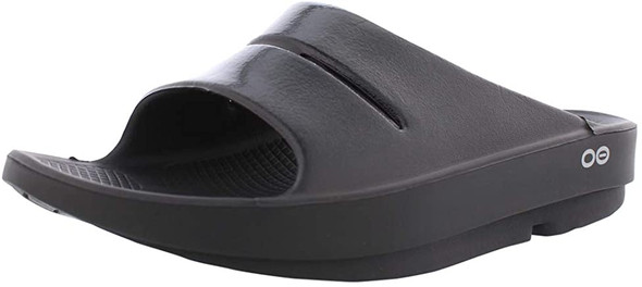 OOFOS - Unisex OOahh Sport - Post Run Recovery Slide Sandal - Black - M5/W7 1100-BLK-M5-W7