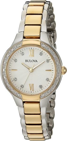 Bulova Womens Two-Tone Watch 98R221