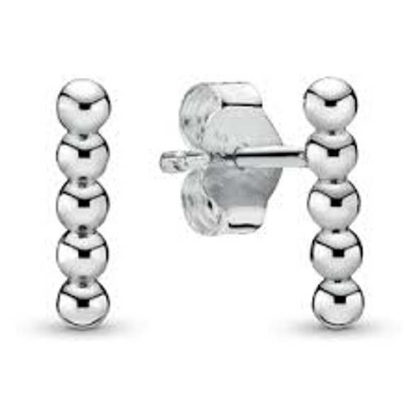 PANDORA Beaded Sterling Silver Earring  - 298555C00