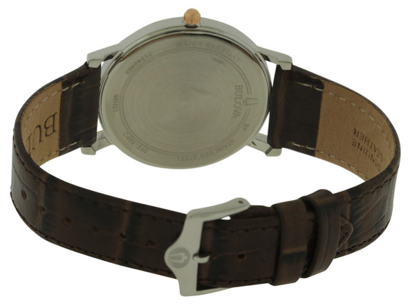 Bulova Brown Leather Mens Watch 98H51