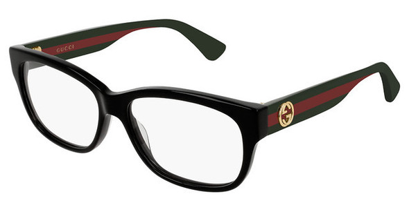 Gucci Black Full Rim Ladies Eyeglasses GG0278O-011