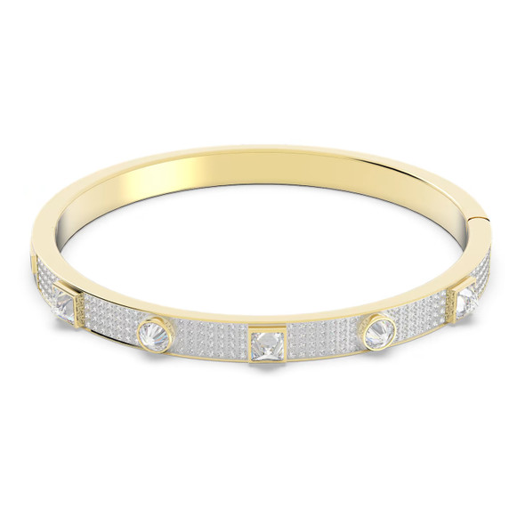 Swarovski Thrilling Deluxe Bangle White - Gold-Tone Plated 5572927