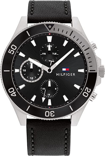 Tommy Hilfiger Leather Multifunction Mens Watch 1791984