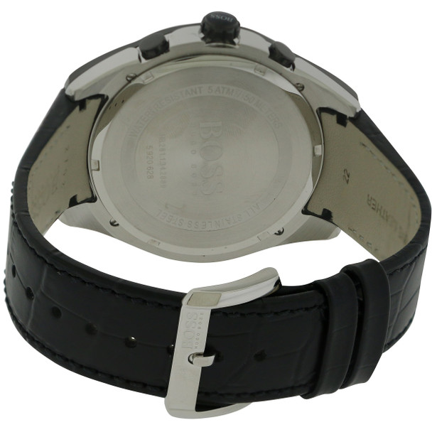 Hugo Boss Leather Chronograph Mens Watch 1513367