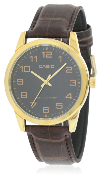 Casio Leather Mens Watch MTP-V001GL-1BUDF