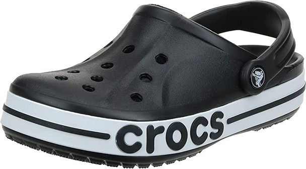 Crocs Bayaband Unisex Clogs - Black/White
