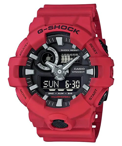Casio G-Shock Ana/Digi Red Mens Watch GA-700-4ACR