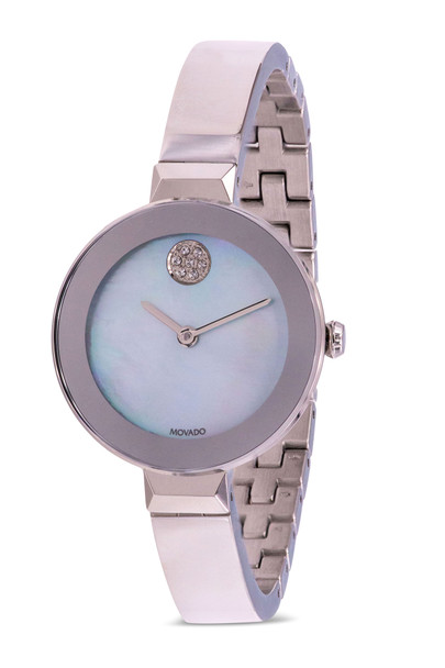 Movado Bold Stainless Steel Bangle Ladies Watch 3600629