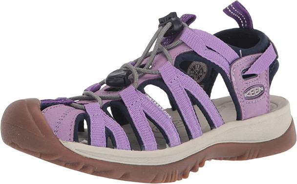 KEEN Womens Whisper Closed Toe Sport Sandals - Chalk Violet/English Lavender