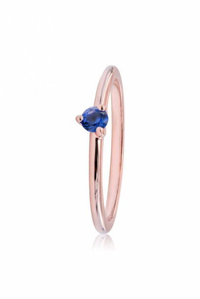 Pandora Rose Stellar Blue Solitaire Ring - 189259C04-56