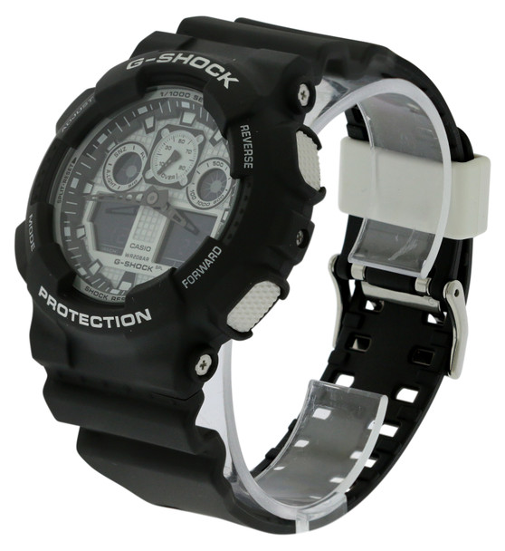 Casio G-Shock Mens Watch GA100BW-1A GA100BW-1ACR